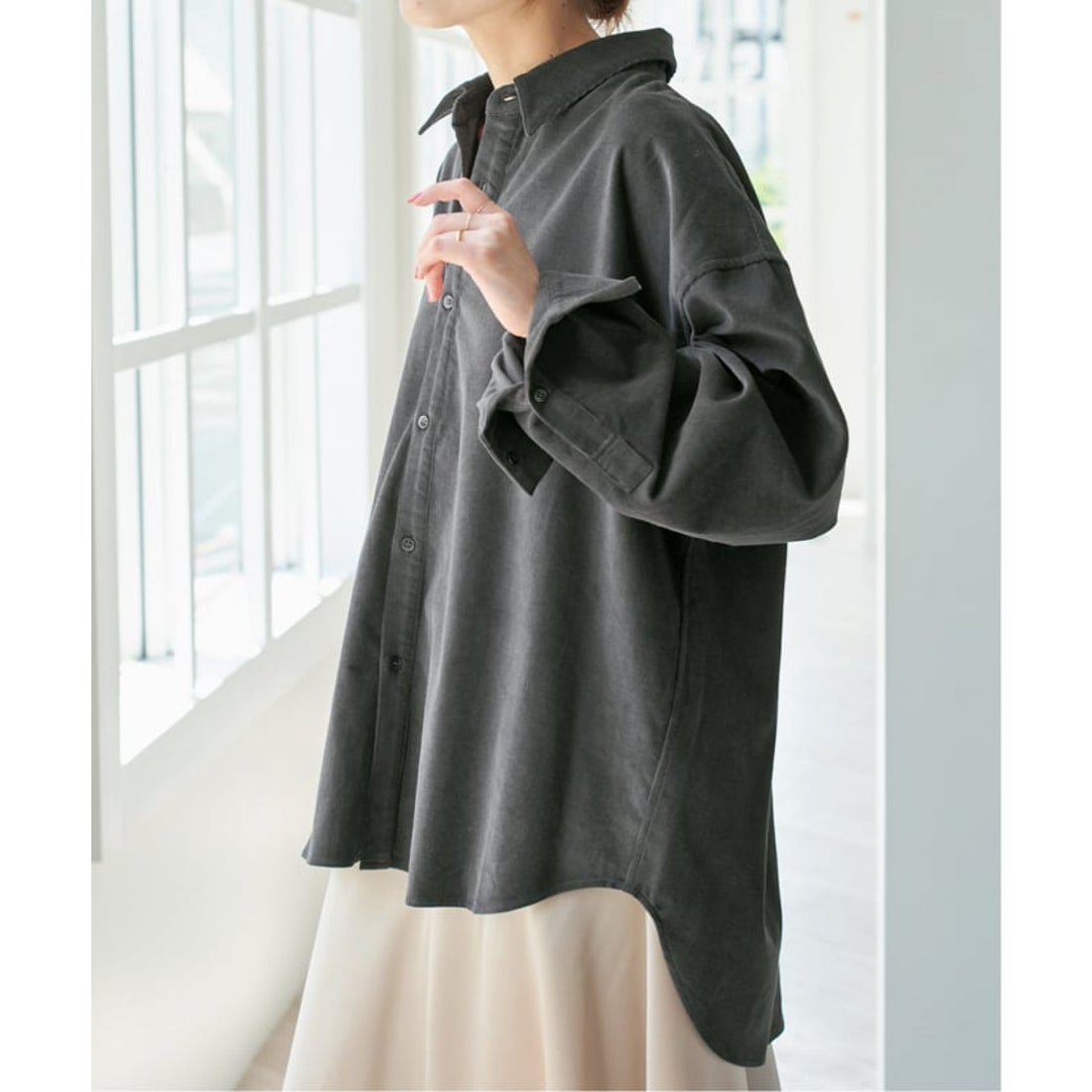 スピック＆スパン Spick & Span 《追加》コットンコーデュロイルーズ