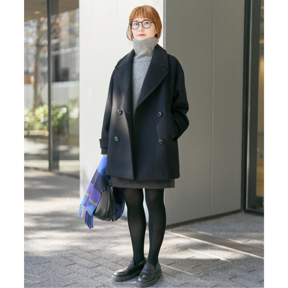 スピック＆スパン Spick & Span S160ビーバーPコート （ブラック