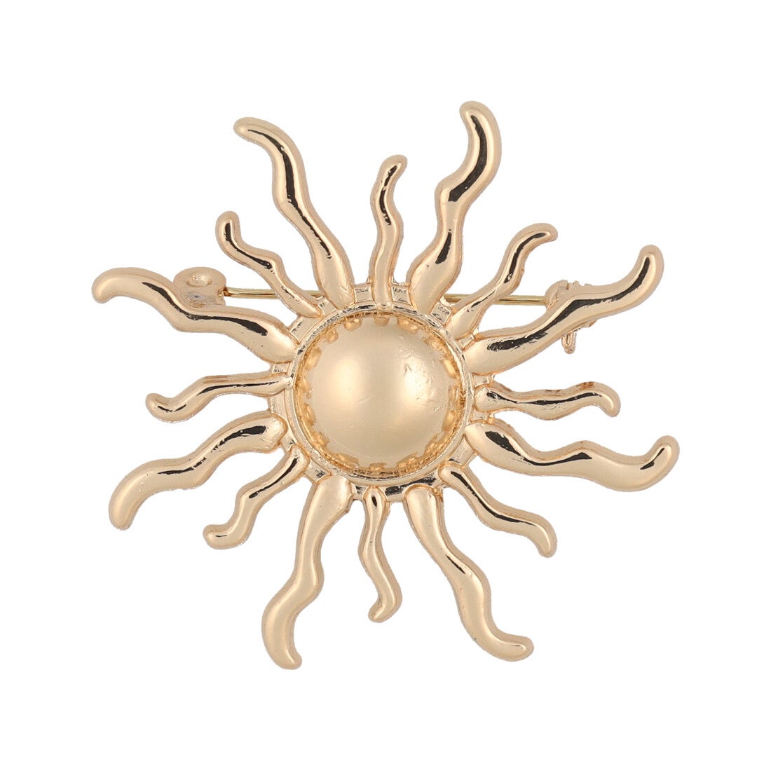 スタイロ styiro ソーラーメタルブローチ/太陽（ゴールド