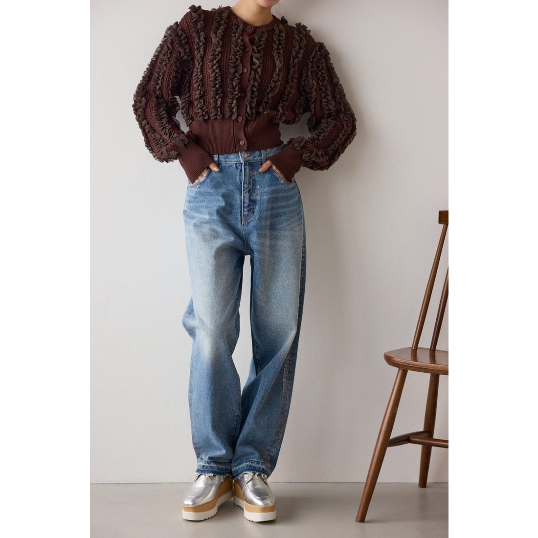 STACCATO メイジーパールプラットフォーム SLV -ファッション通販