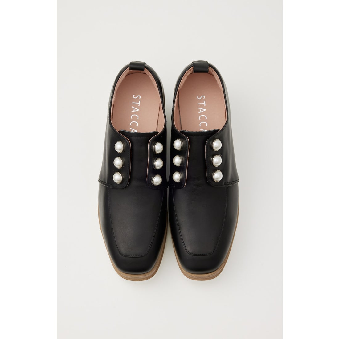 STACCATO メイジーパールプラットフォーム SLV -靴＆ファッション通販
