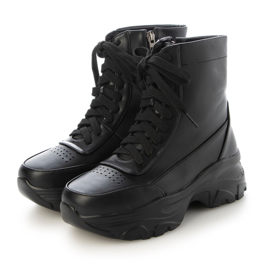 シュベック SVEC 軽量チャンキーソール ハイカットスニーカー 厚底