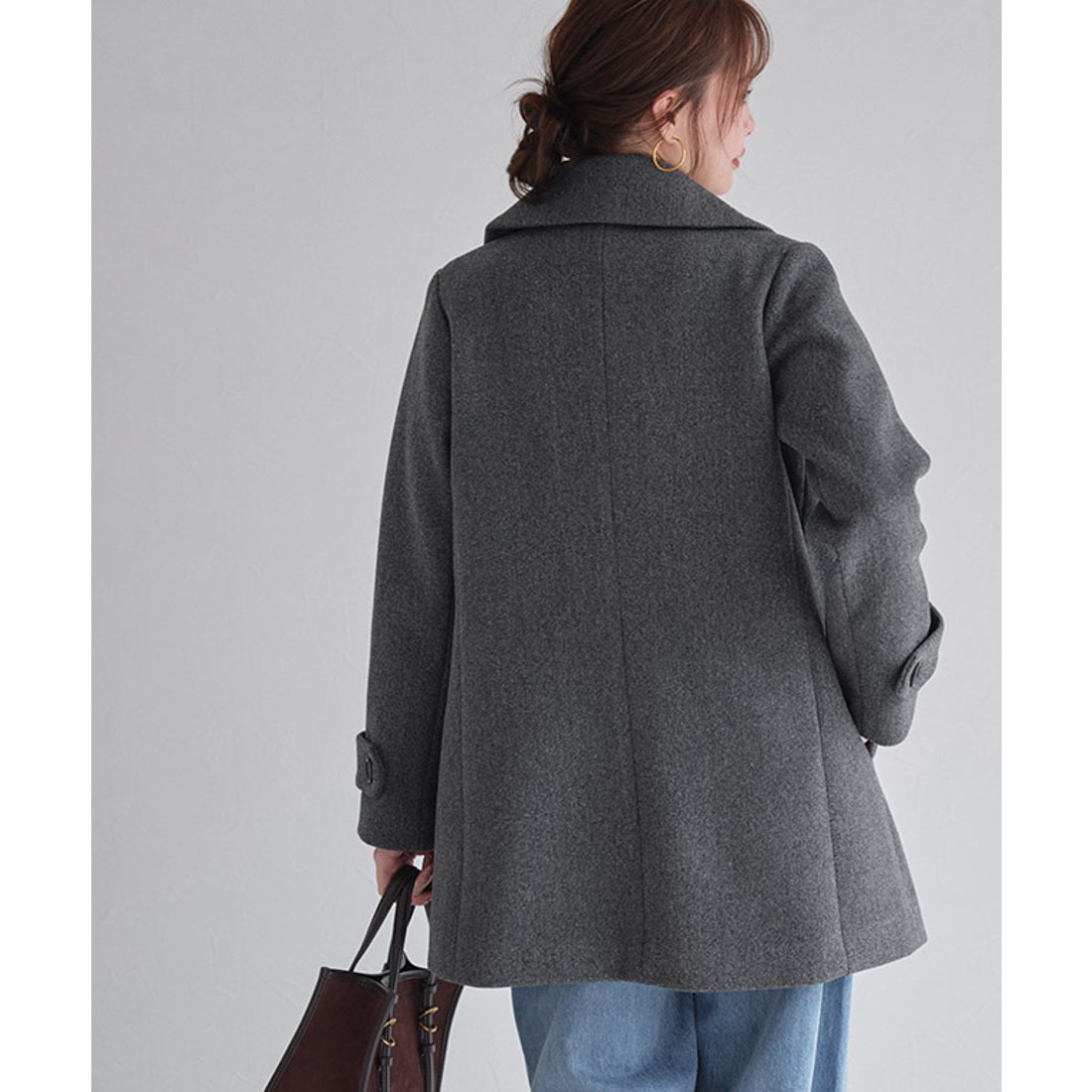 Pierrot メルトンPコート （ネイビー） - ファッション通販 MAGASEEK