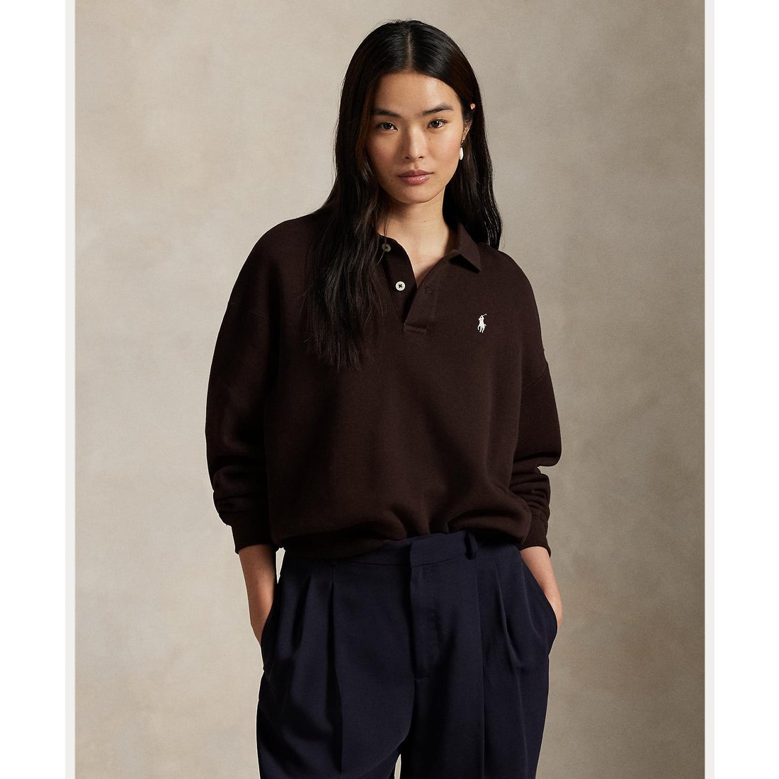 ポロ ラルフ ローレン POLO RALPH LAUREN ポロカラー フリース プル