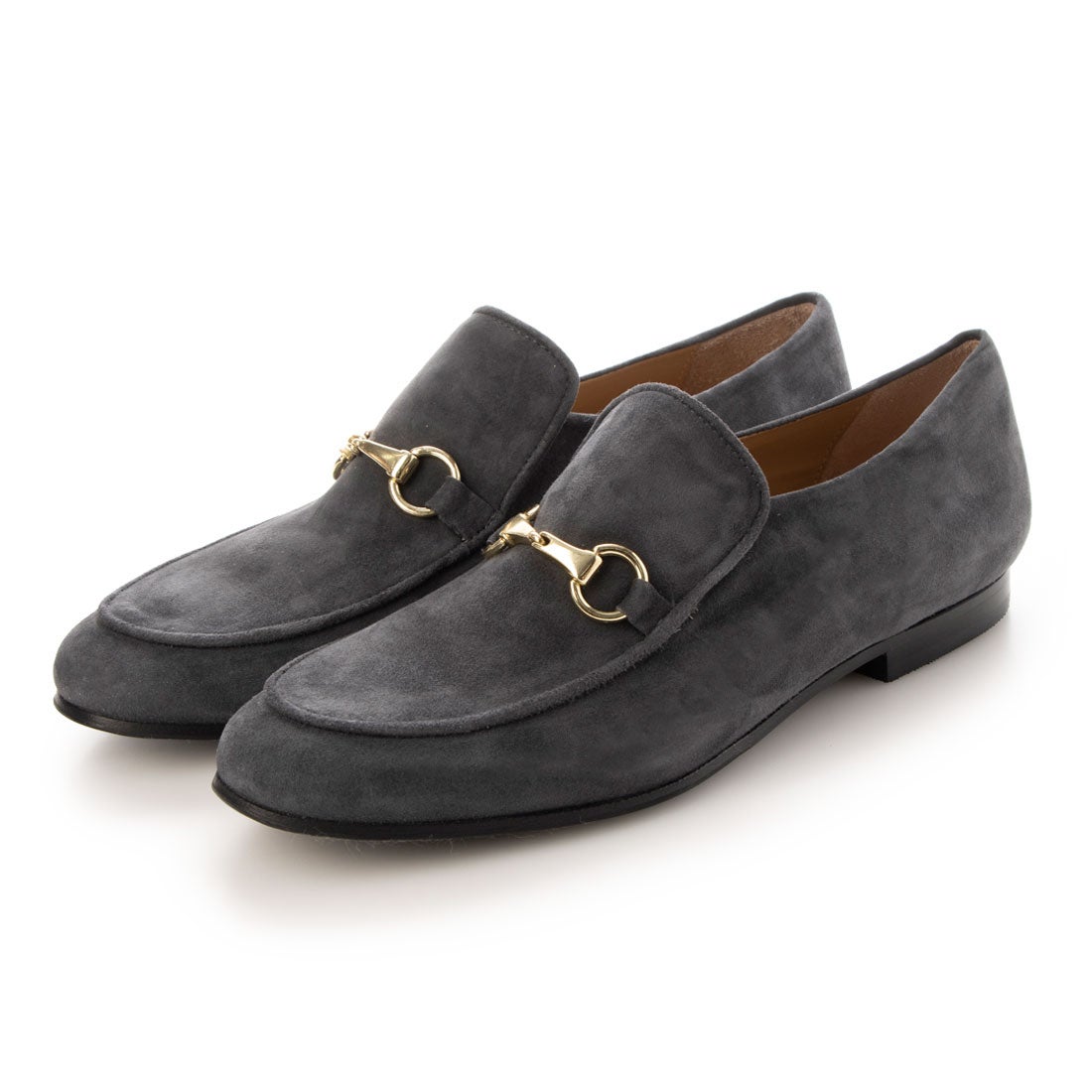 パスクッチ PASCUCCI スエードビットモカシューズ （ダークグレー