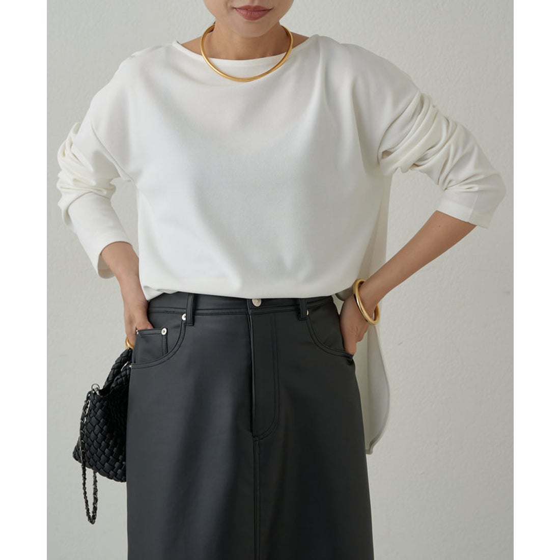 パル PAL 【Loungedress】カットジョーゼットブラウス （offwhite