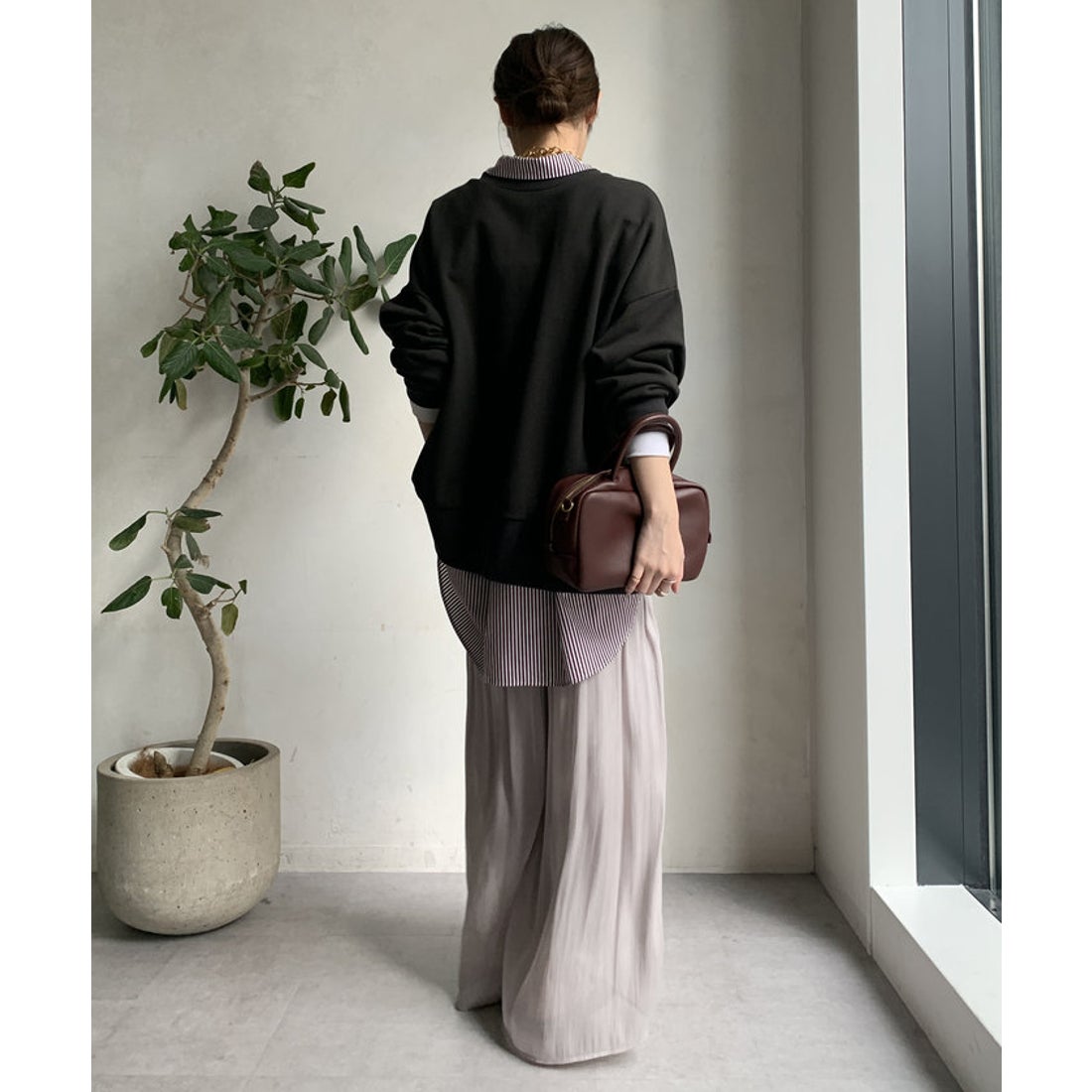 パル PAL 【DouDou】メッセージ2WAYビッグプルオーバー （ivory