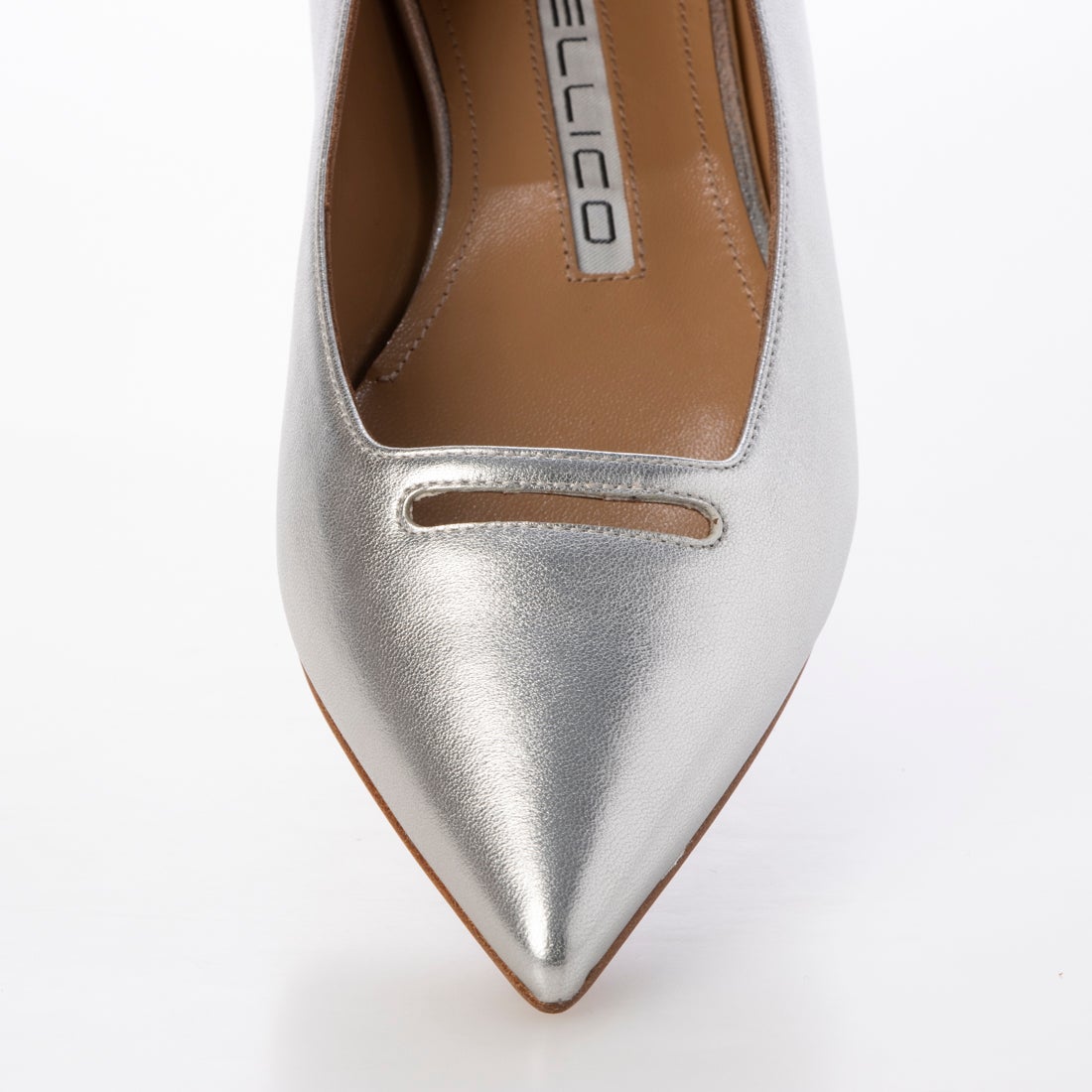 ペリーコ PELLICO ANIMA ANELLI フラットパンプス （SILVER） -靴