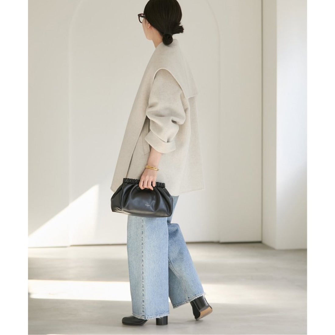 プラージュ Plage 《追加》ハミルトン DRAPE MIDDLE コート （グレーA