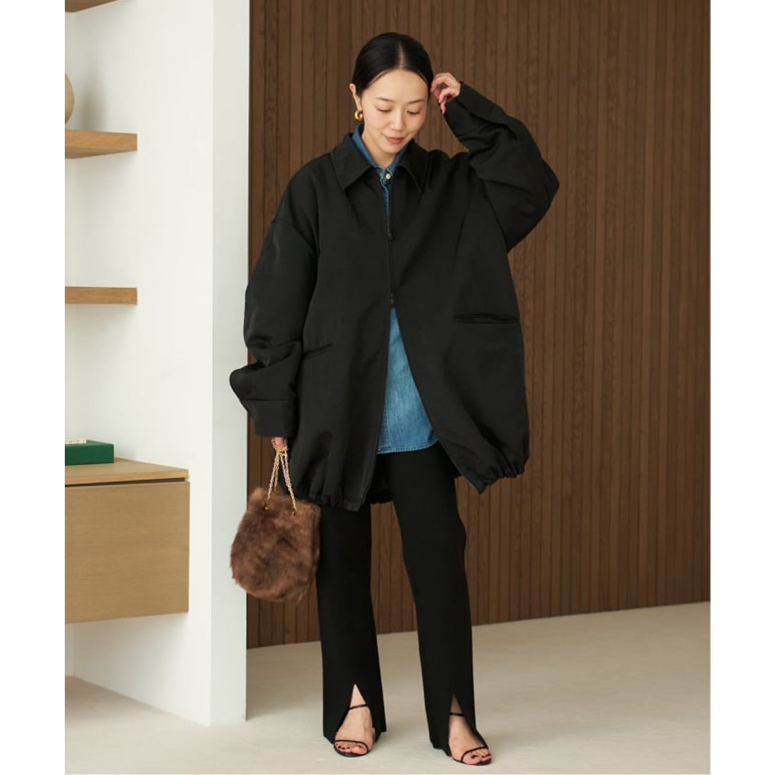 プラージュ Plage 《追加予約》テントブルゾン 2 （ブラック