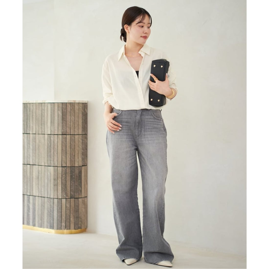 プラージュ Plage Sway Back Tuck シャツ （ブラウン） - ファッション