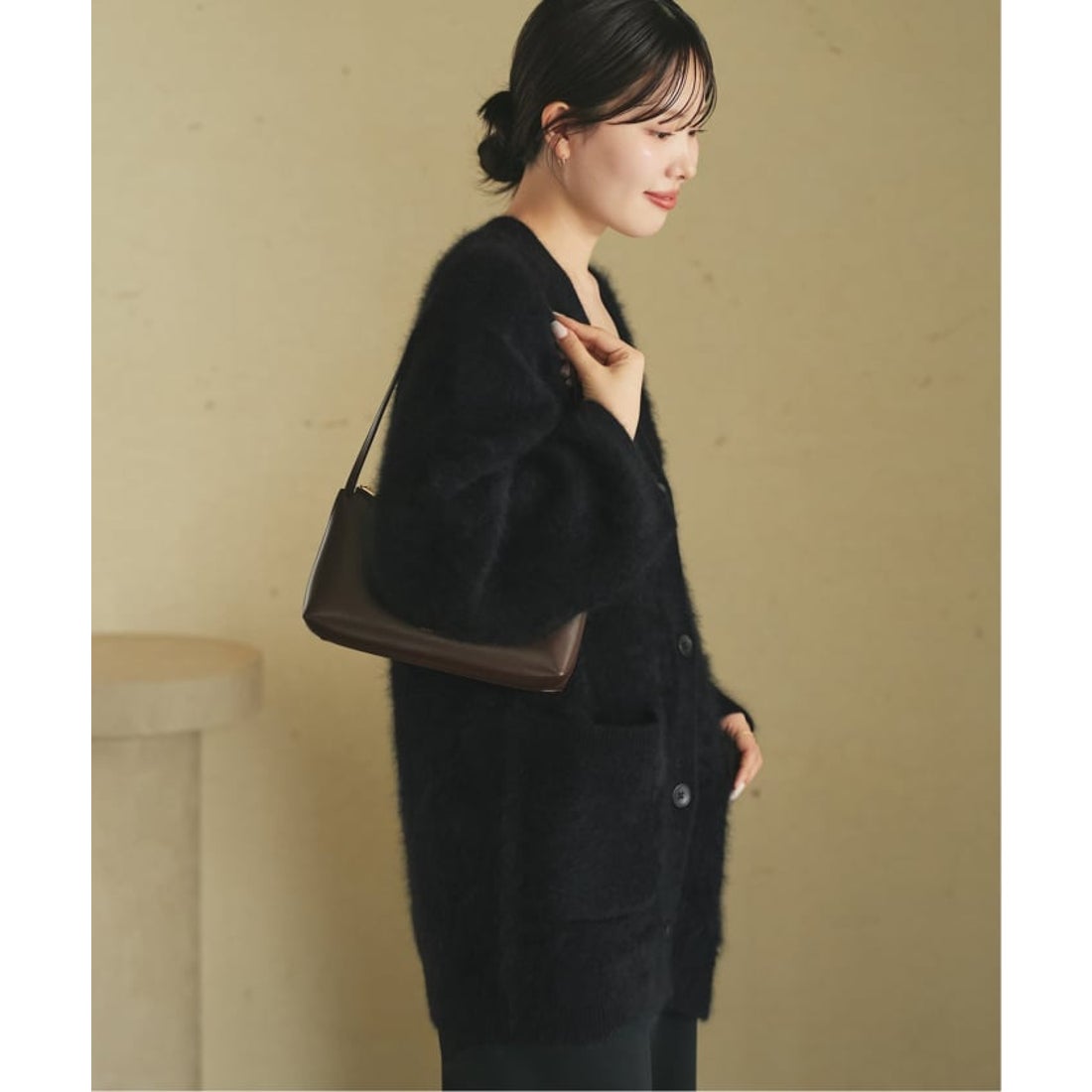 プラージュ Plage Fur Midi カーディガン （ベージュ A