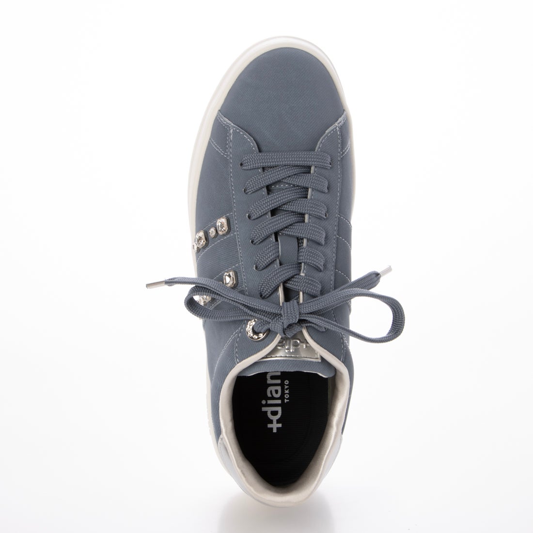 プラスダイアナ ＋diana 【軽量】ビジュー付きコートスニーカー