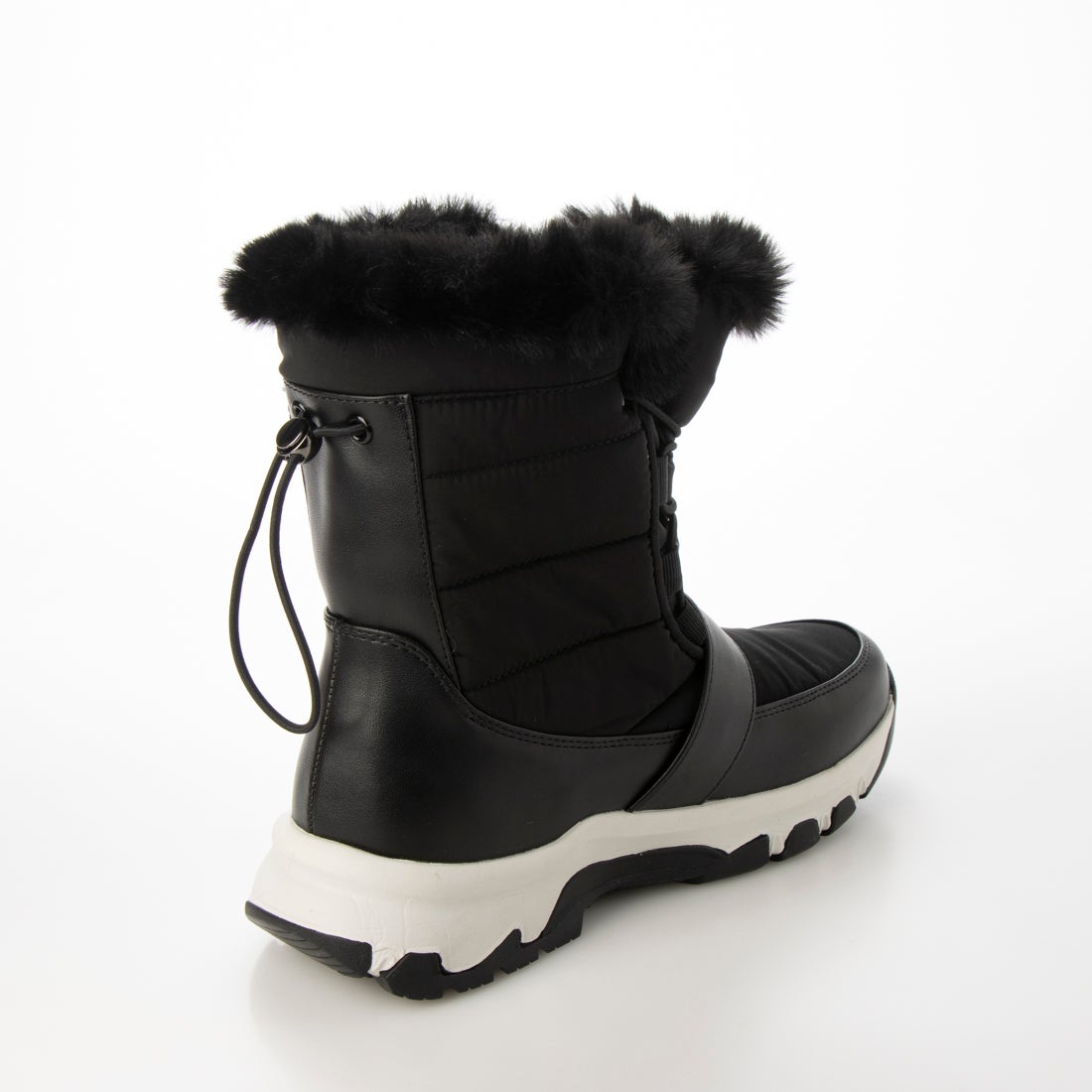 プラスダイアナ ＋diana クリスタルバックル ミドル丈スノーブーツ