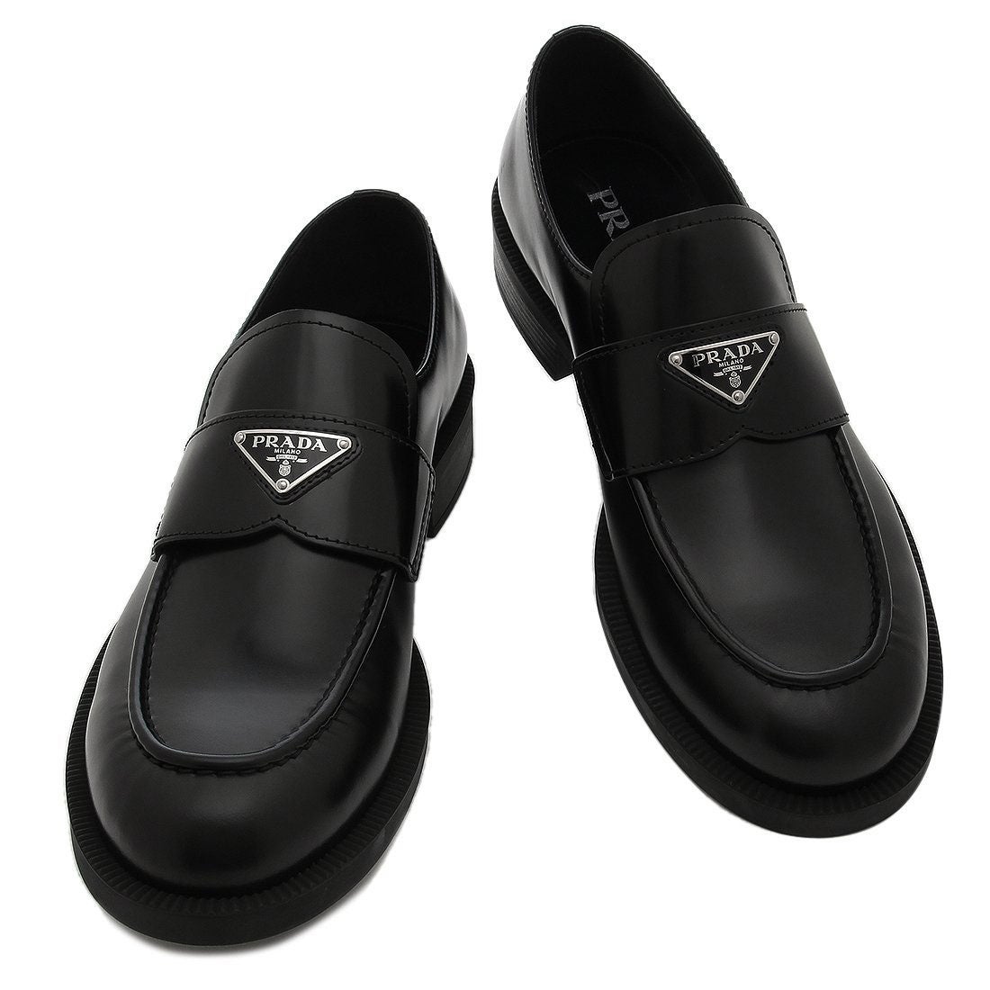 プラダ PRADA ローファー オックスフォード トライアングルロゴ