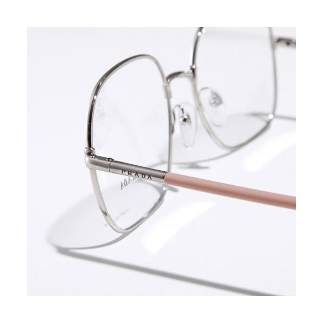 プラダ PRADA PRADA メガネ VPR 56W スクエア型 メタルフレーム （1BC