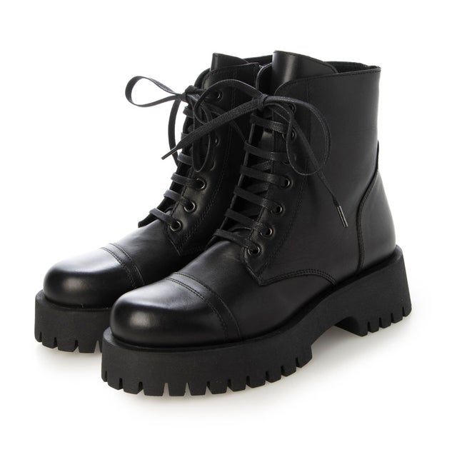 クシェリ QUSHELI モールドソールマウンテンブーツ （ブラック