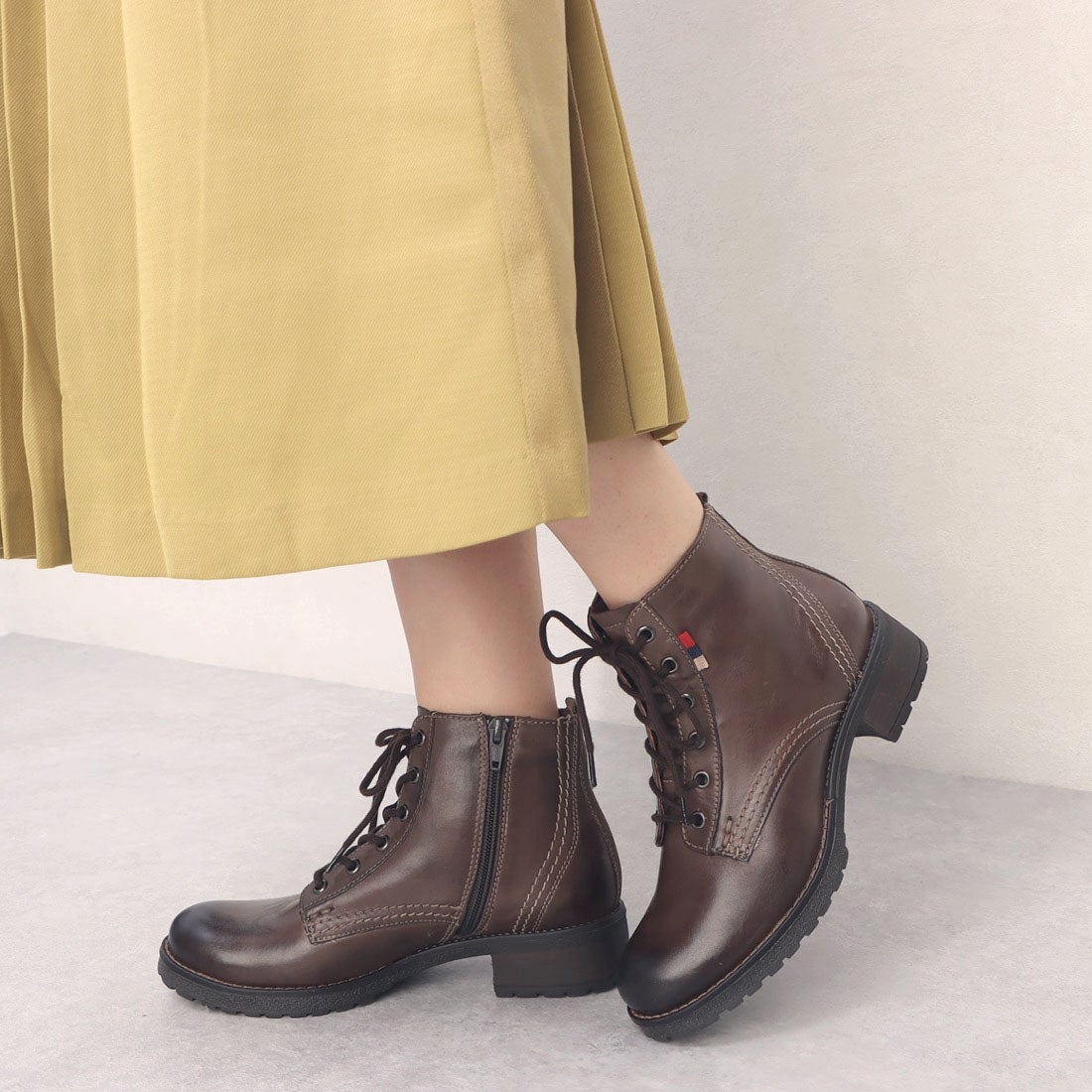 KLONDIKE 本革レースアップブーツ新品未使用23.5cm KLONDIKE 本革