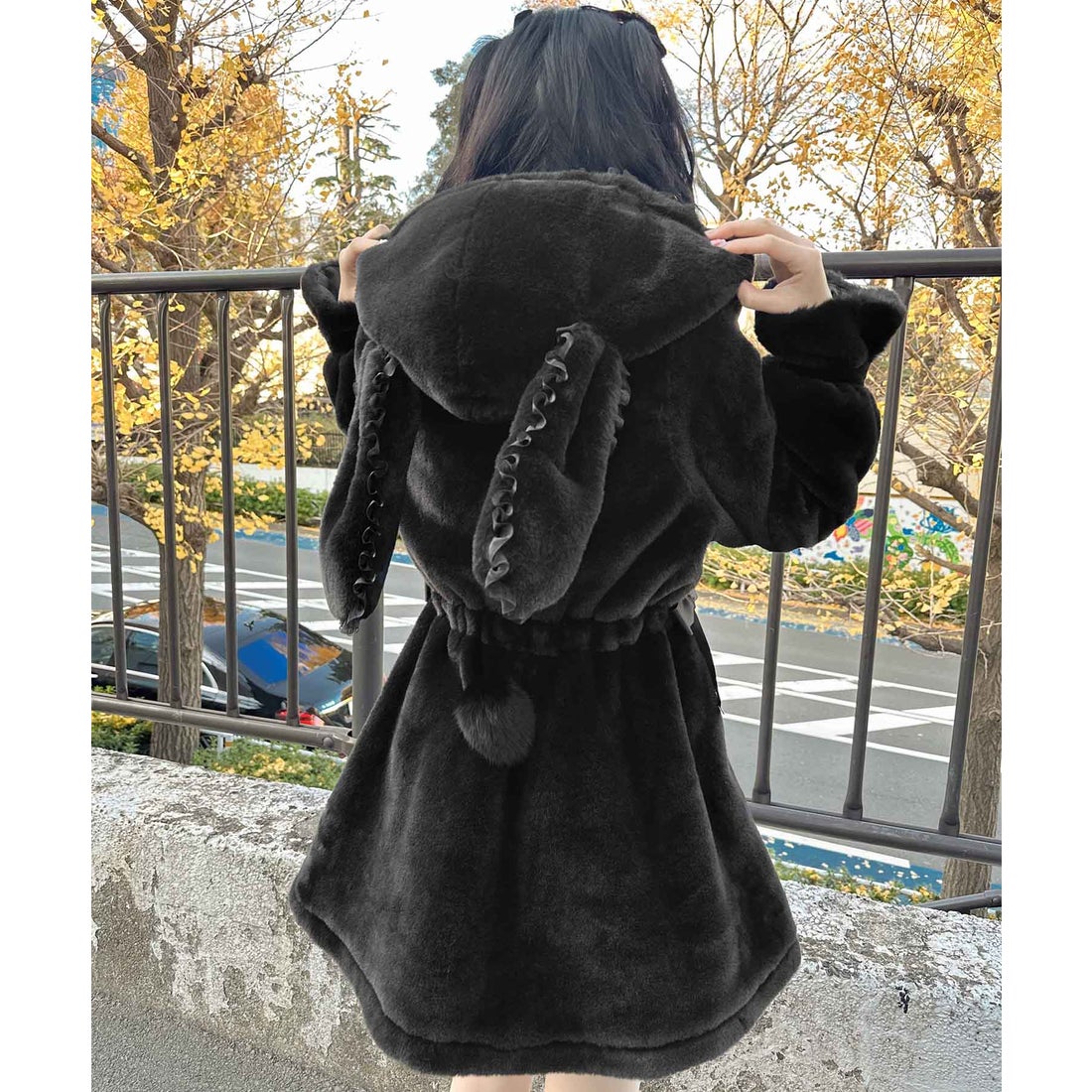 ゆ*ら様 コヤンイサムチョン 薔薇柄クラウディちゃん ブラックファー