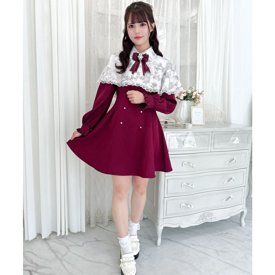 ロジータ ROJITA セパレートケープロングスリーブワンピース