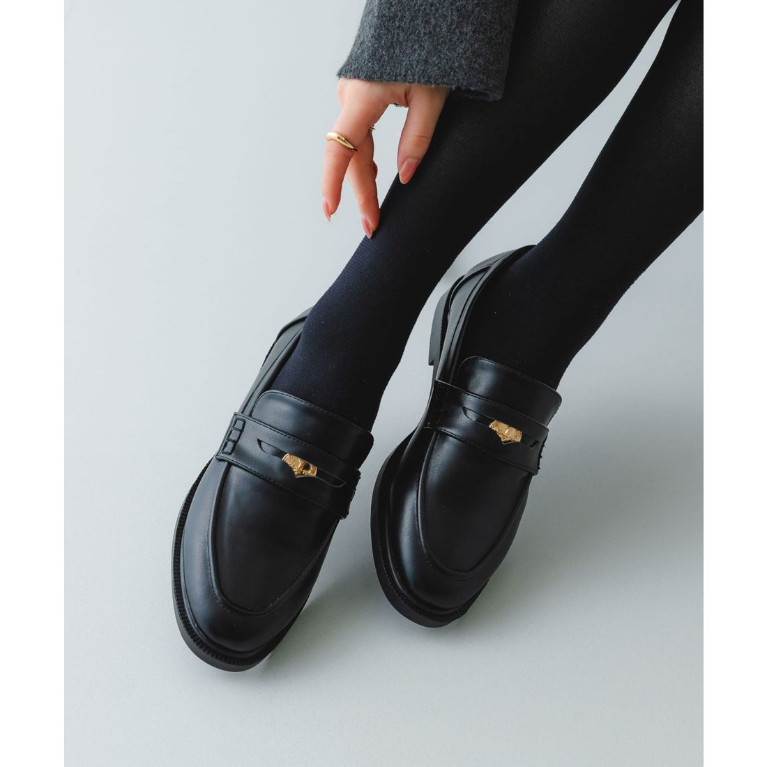 ロデスコ RODE SKO コインローファー （ブラック） - ファッション通販