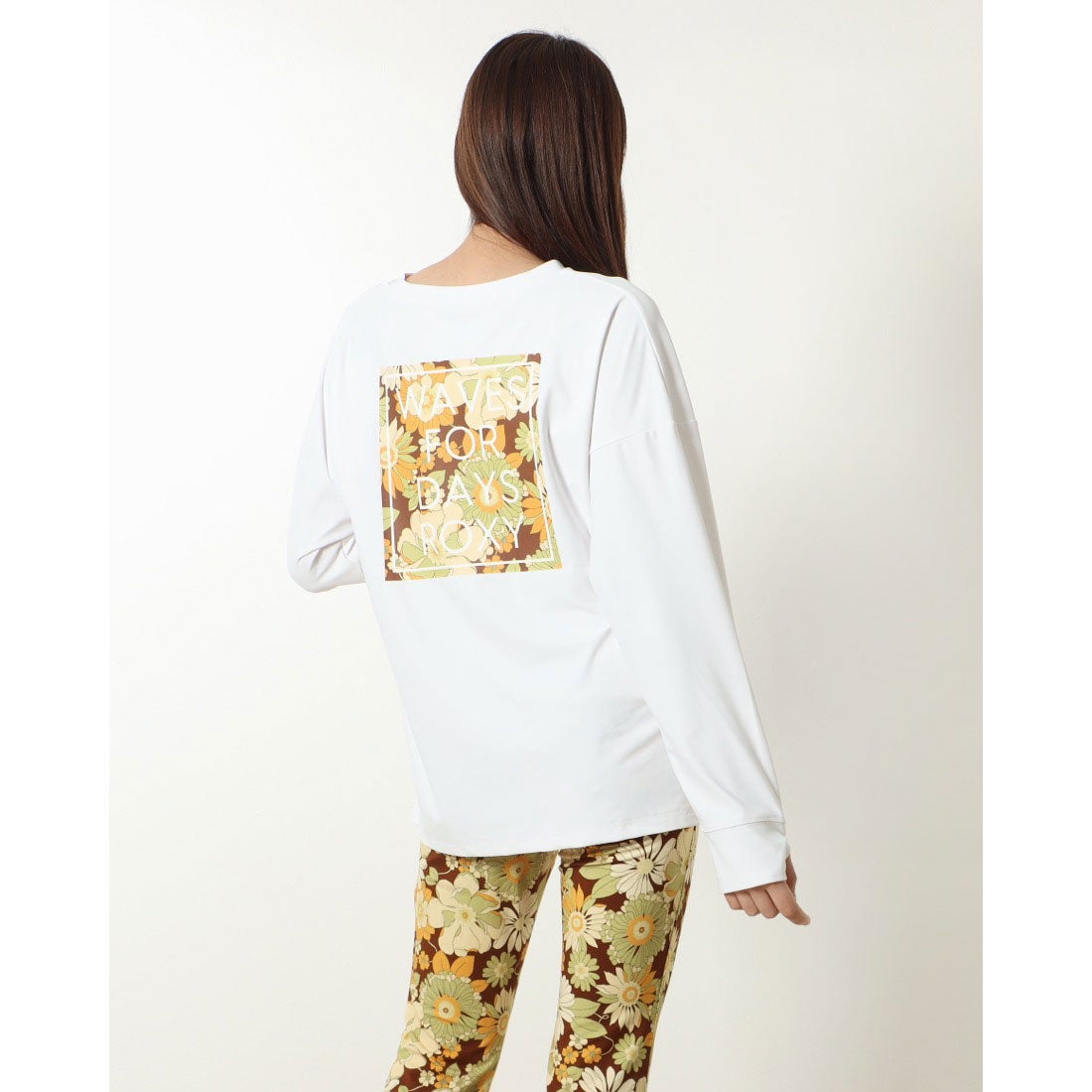 ロキシー ROXY VINTAGE FLOWER L/S T （ホワイト） - ファッション通販