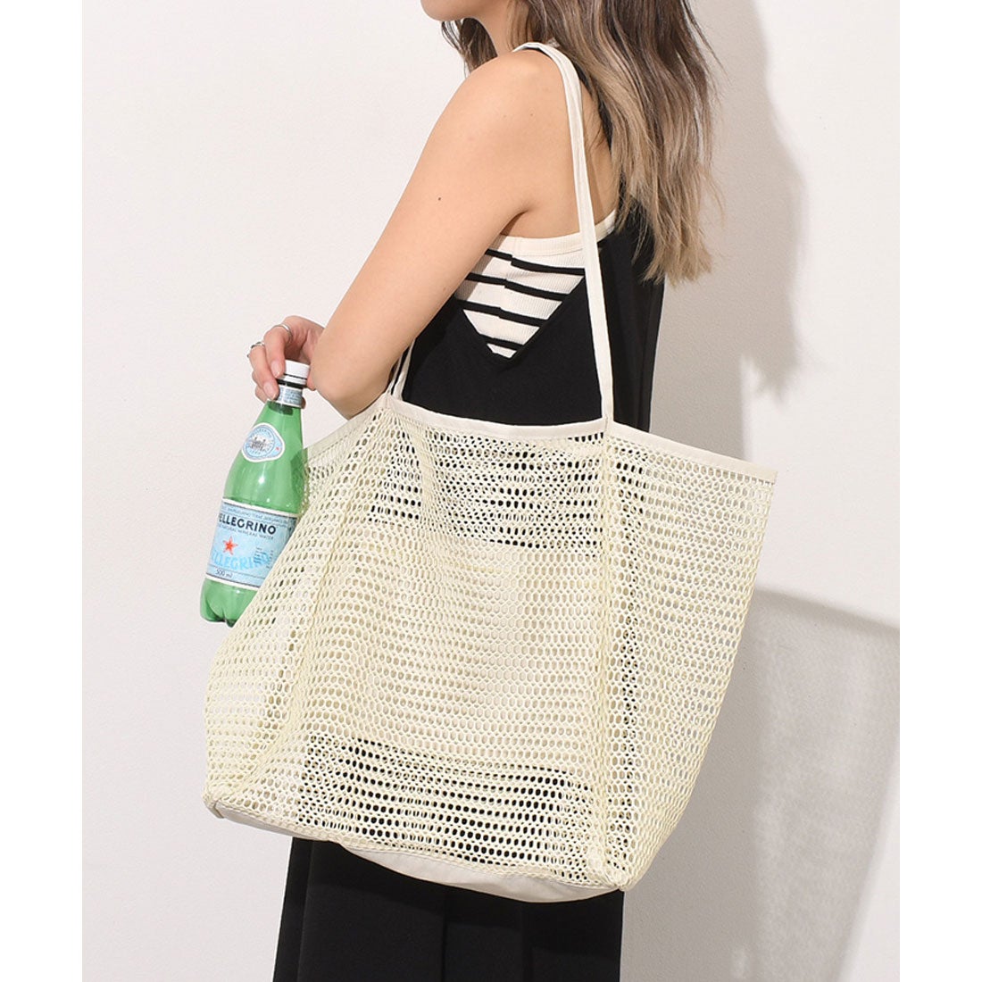 リアルスタイル REAL STYLE トートバッグ 大容量 マチ付き メッシュ