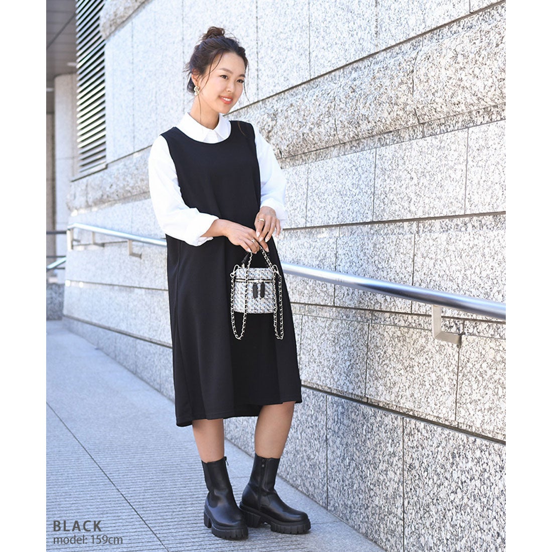 リアルスタイル REAL STYLE ワンピース ノースリーブ 膝丈 ロング 速乾