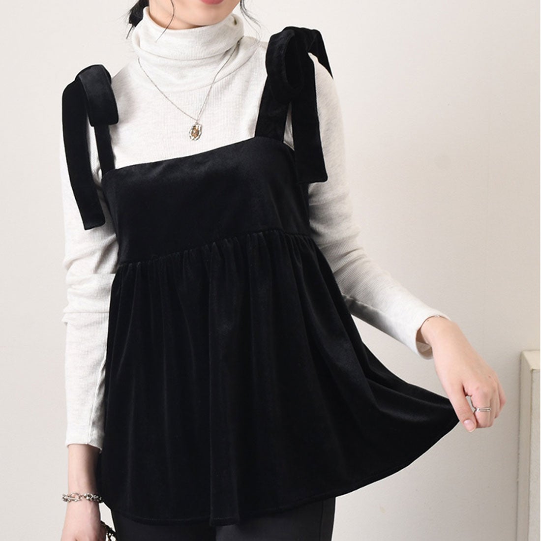 リアルスタイル REAL STYLE ベロア キャミソール レディース ビスチェ