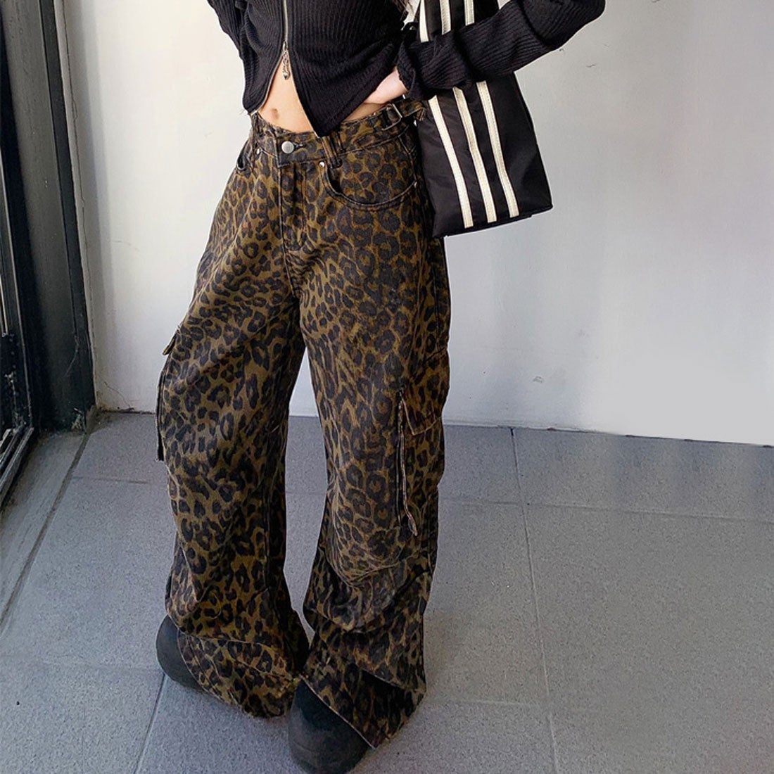 リアルスタイル REAL STYLE カーゴパンツ レディース ワイドパンツ