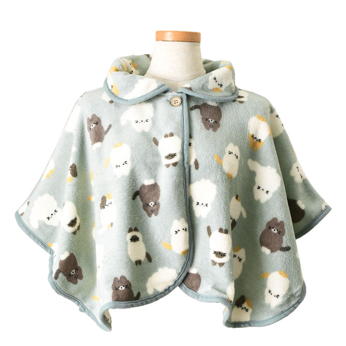 リアルスタイル REAL STYLE ポンチョ レディース 冬 防寒 ルームウェア