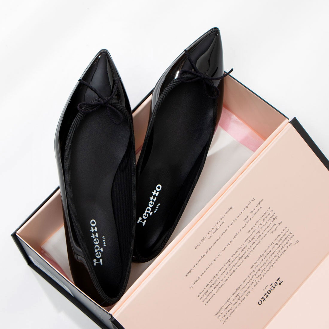 Repetto 〇レペット repetto JUNON （ブラックエナメル） -靴