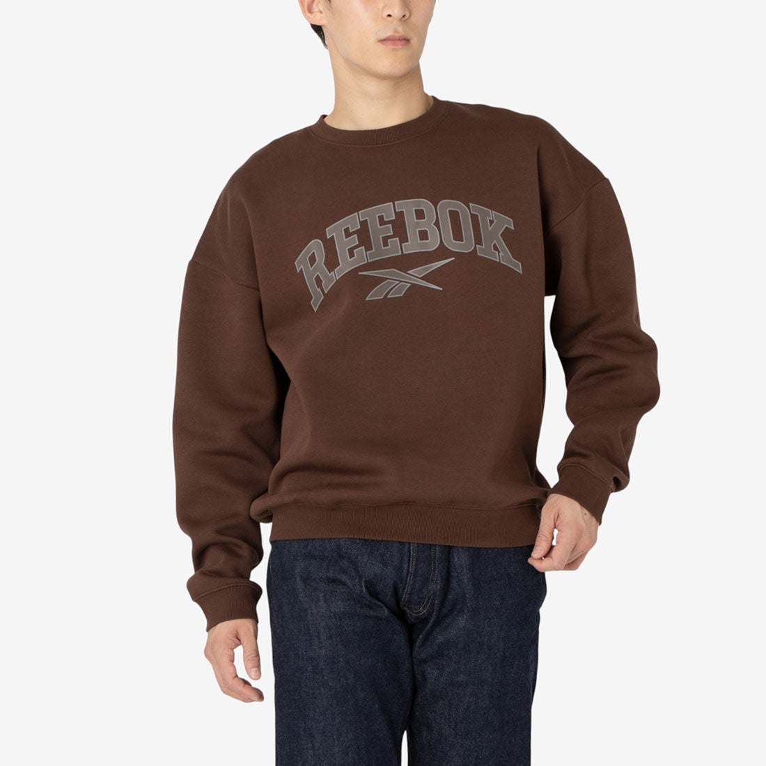 ビッグロゴ クルースウェット / CURTIS VARSITY SWEATSHIRT （ブラウン