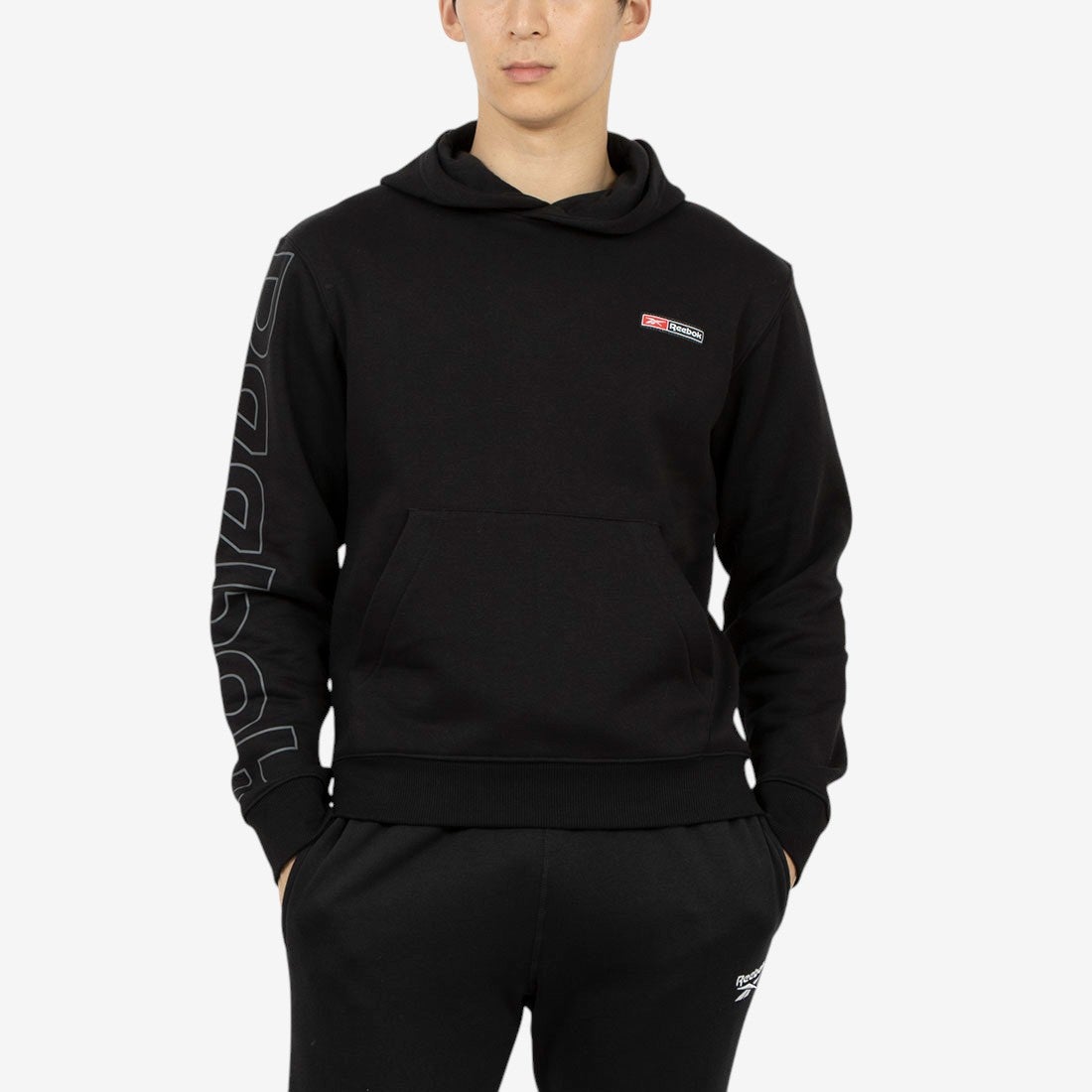 ロゴ マッシュアップ フーディー / RI LOGO MASH UP HOODIE （ブラック