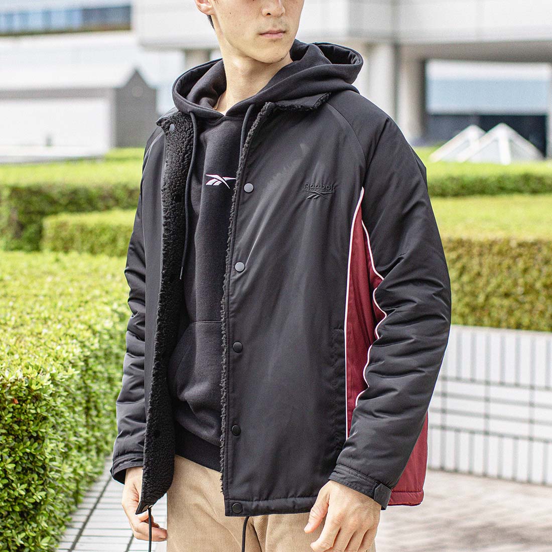 Reversible Boa Jacket REBOOT 90's （BL/BD） -Reebok 公式オンライン