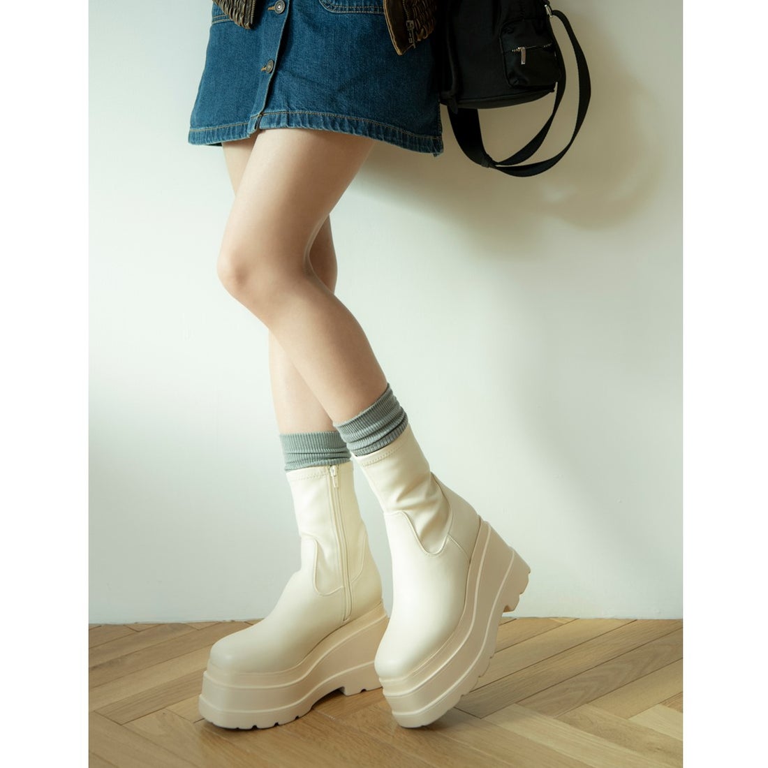 アールアンドイー R&E 【2025AW新作】【R&E】トリプルソール厚底