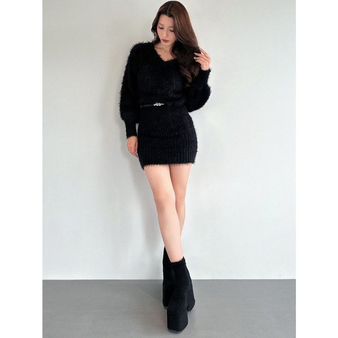 リゼクシー RESEXXY 【追加生産分】厚底スエードショートブーツ