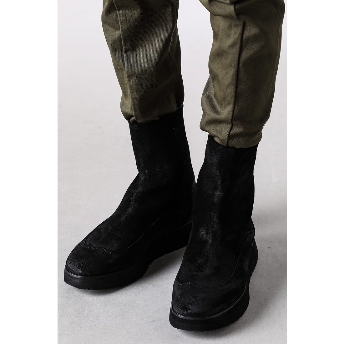 リップヴァンウィンクル RIPVANWINKLE Back Zip Boots （Black