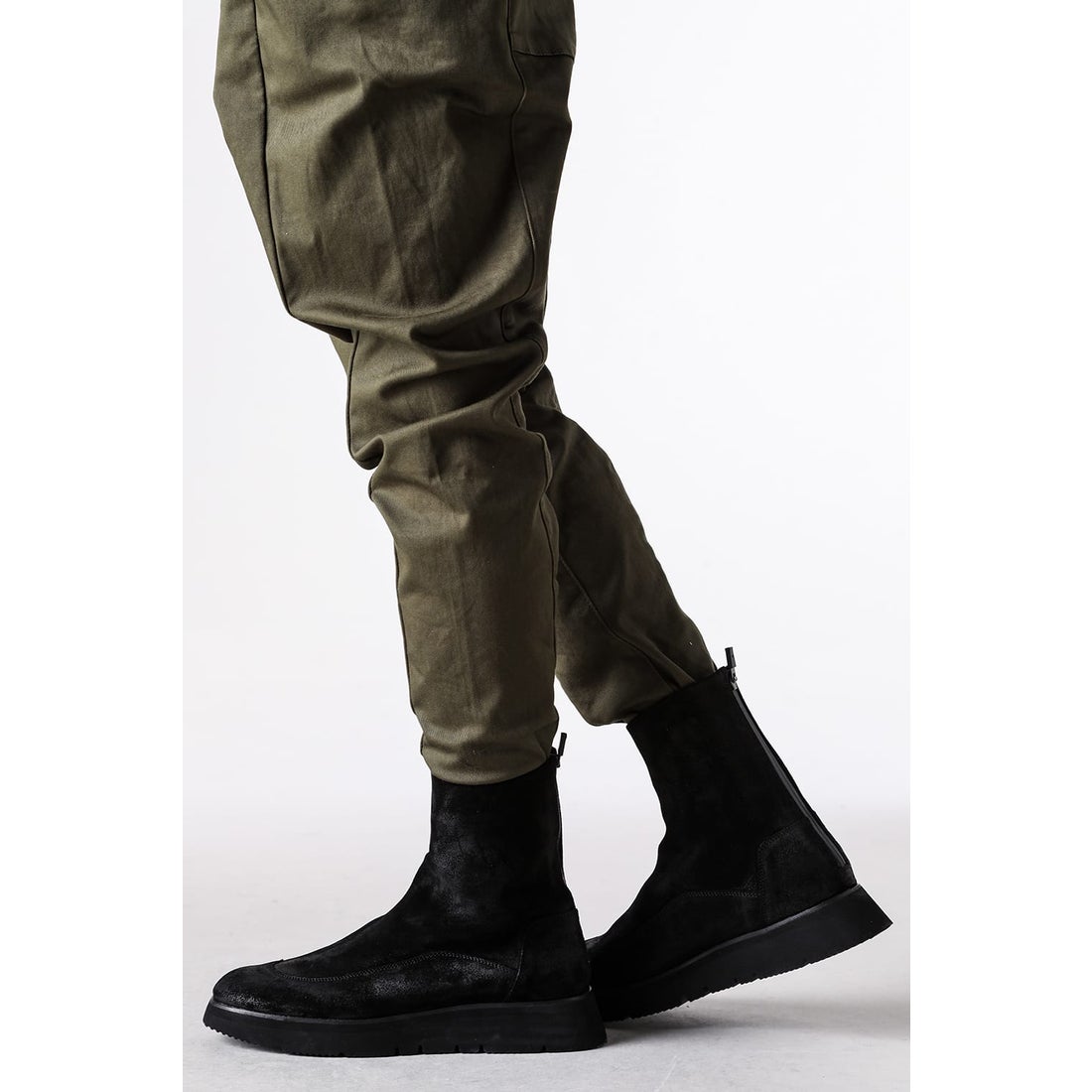 リップヴァンウィンクル RIPVANWINKLE Back Zip Boots （Black