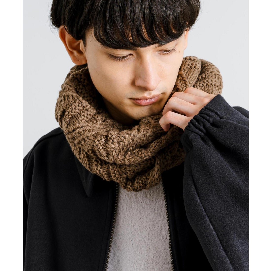 ロッキーモンロー Rocky Monroe スヌード ネックウォーマー ケーブル