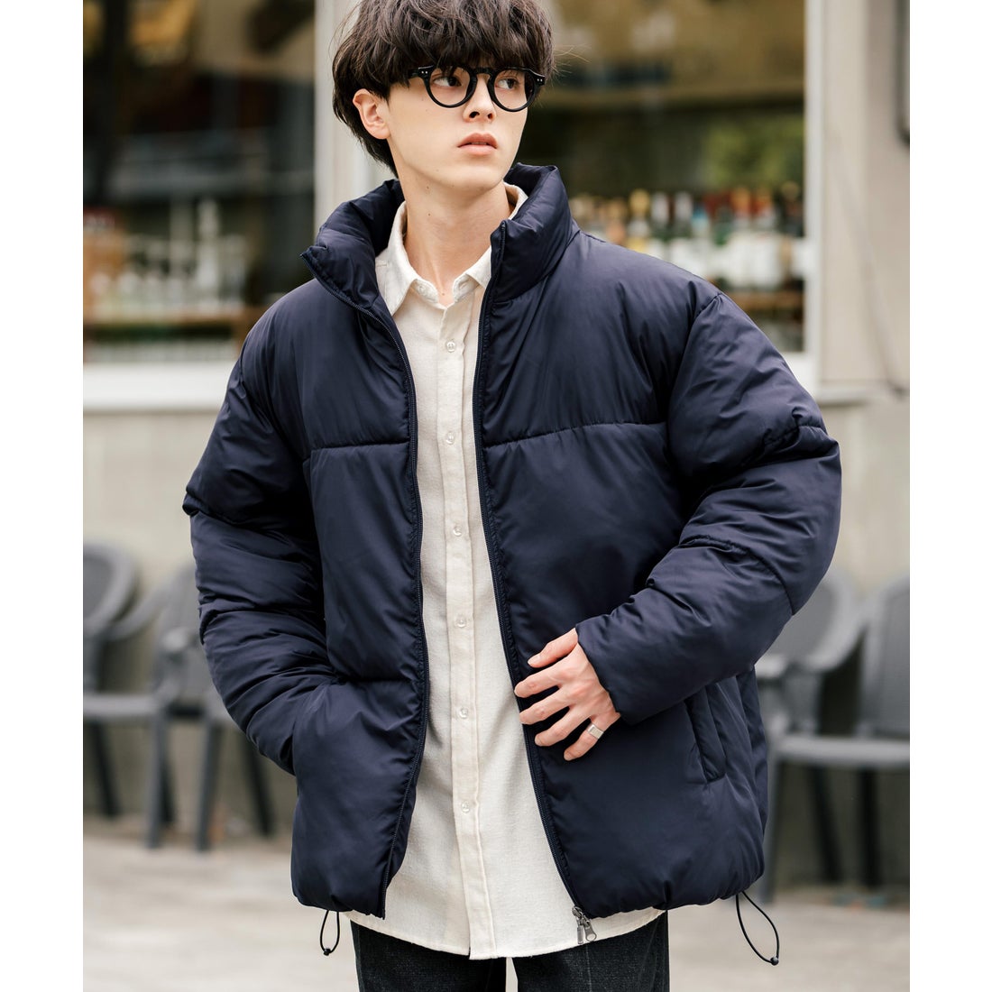 ロッキーモンロー Rocky Monroe ファイバーダウンジャケット メンズ