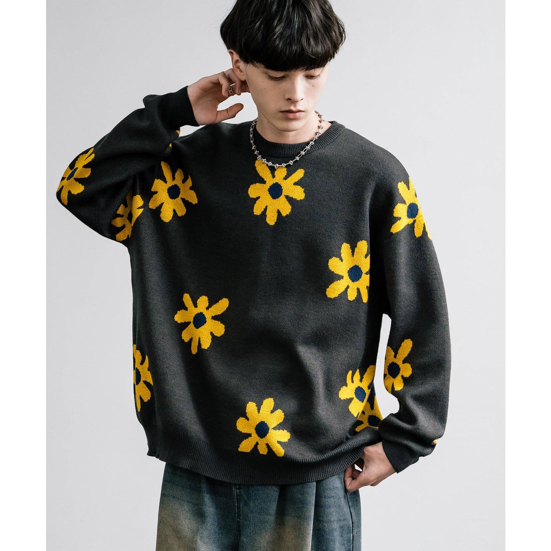 ロッキーモンロー Rocky Monroe ニット セーター ダブルジャガード