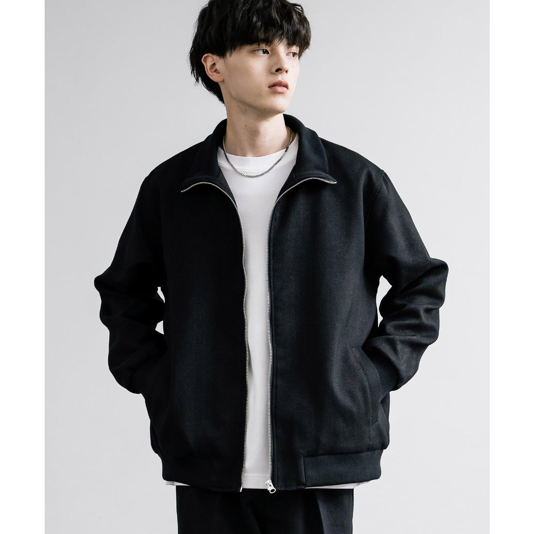 ロッキーモンロー Rocky Monroe ブルゾン スタンドネック ツイード