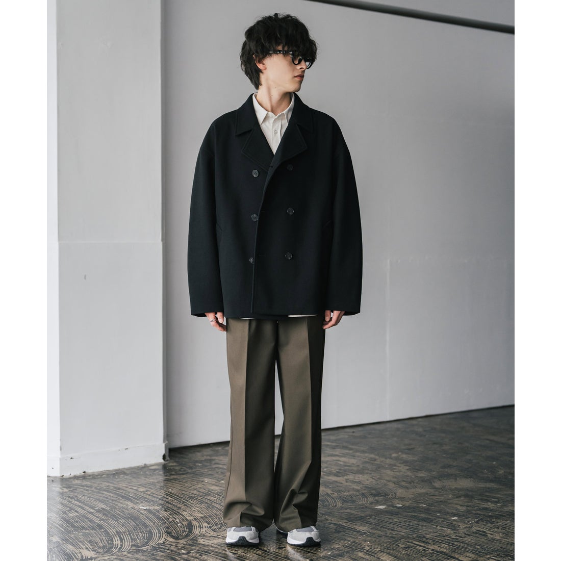 ロッキーモンロー Rocky Monroe Pコート ショート丈 ダブルブレスト