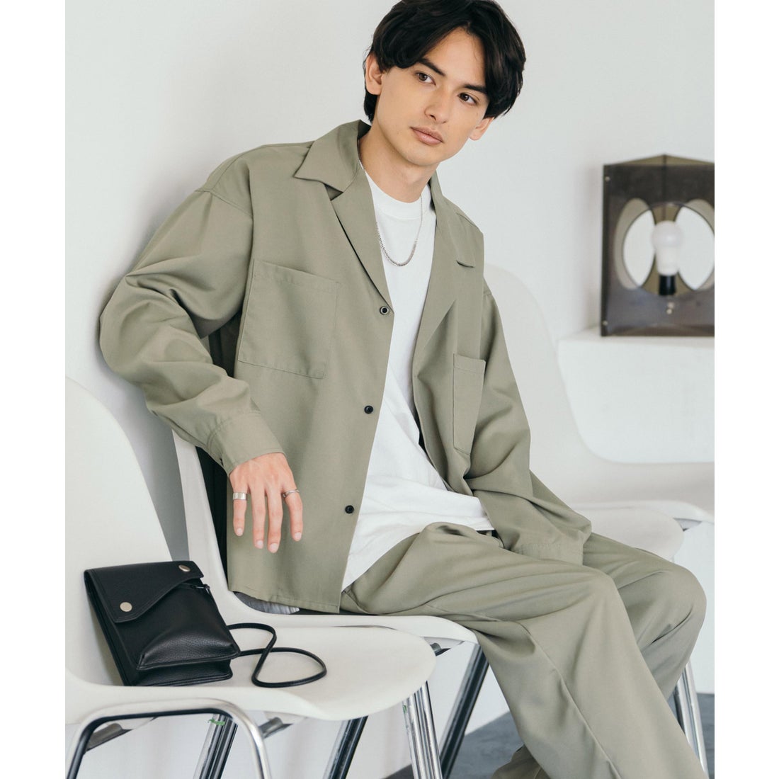 ロッキーモンロー Rocky Monroe セットアップ メンズ 上下 長袖 シャツ