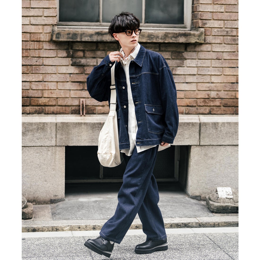 ロッキーモンロー Rocky Monroe セットアップ デニムジャケット ワイド