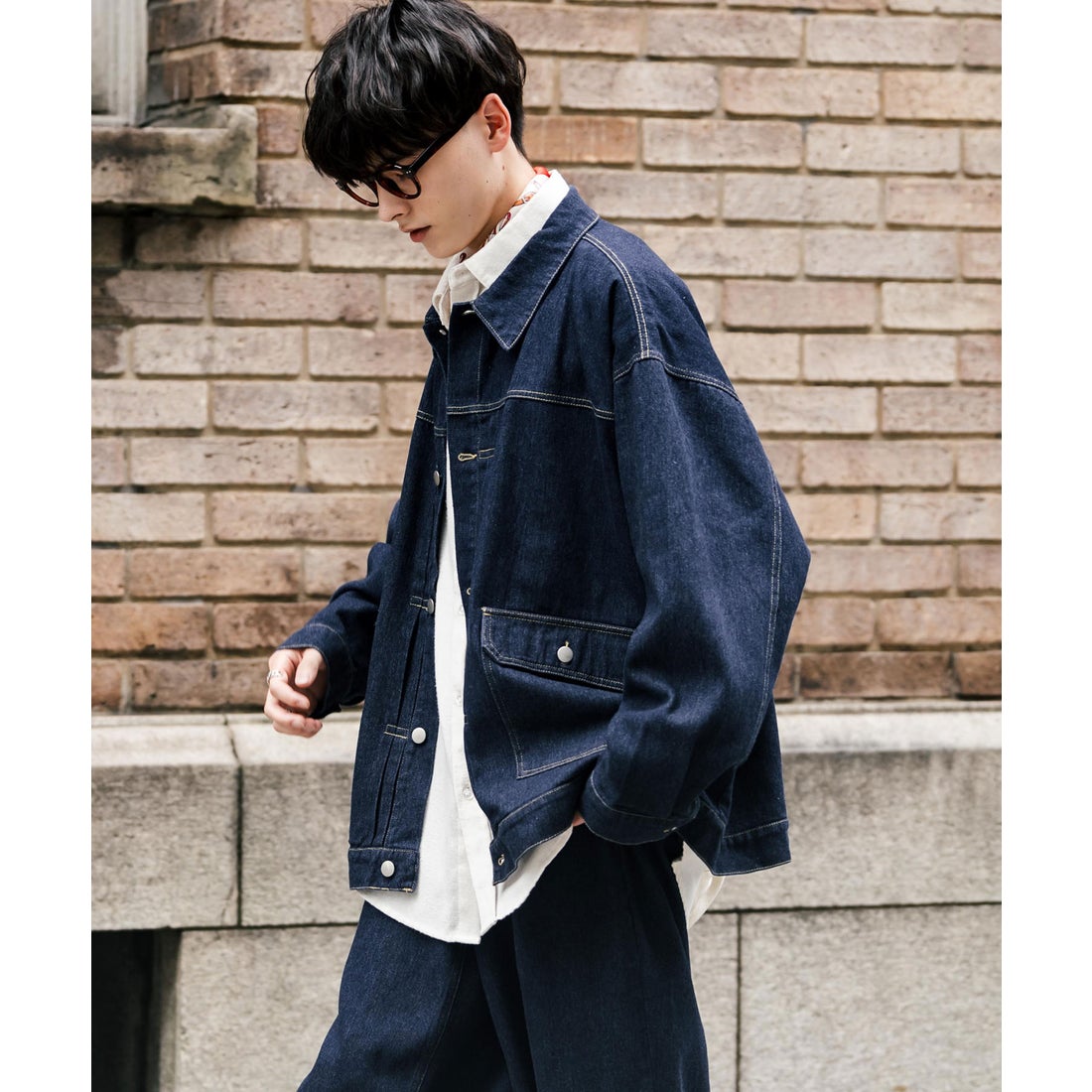 ロッキーモンロー Rocky Monroe セットアップ デニムジャケット ワイド