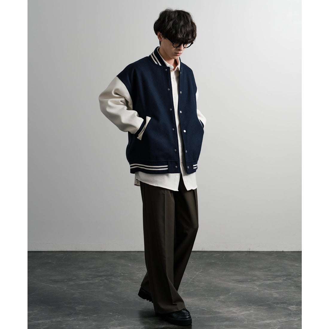 ロッキーモンロー Rocky Monroe スタジャン ブルゾン メンズ