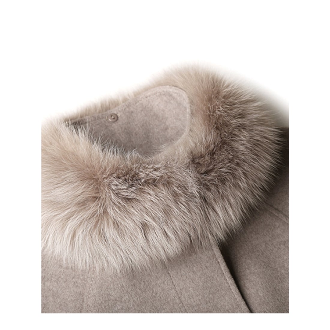 RUIRUE BOUTIQUE フォックスファー付きケープコート(7号～15号