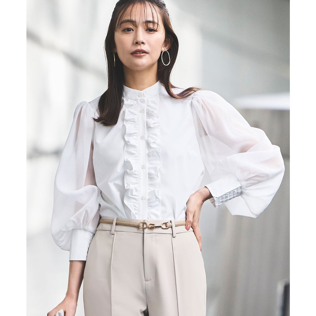 ルイルエブティック RUIRUE BOUTIQUE 洗える ｜ オーガンジー スリーブ